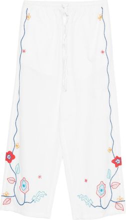 Forte_Forte Womens Embroidered Cotton Trousers