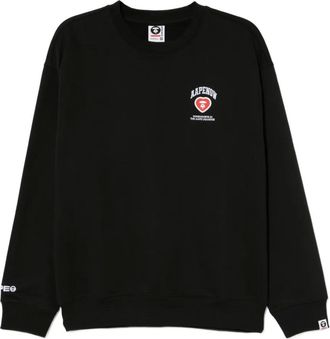 Aape By A Bathing Ape logo-patched sweatshirt - men - Cotton/Polyester - M - Black