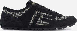 Balmain Mens RACER 45 MONOGRAM SNEAKERS - Black - Size: 11