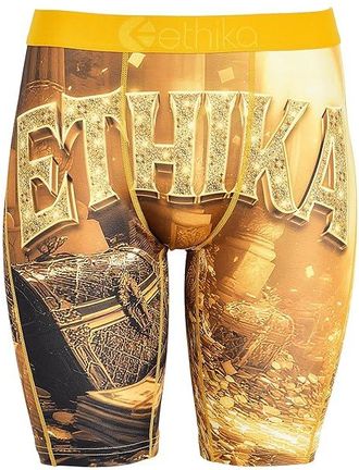 Ethika Cursed Fortune Mens Underwear Gold : 2XL, Polyester/Spandex