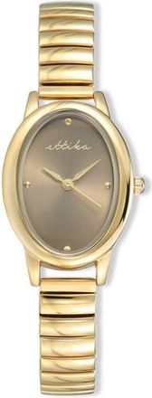 Ettika Mesh Strap Watch in Shiitake And Gold at Nordstrom Rack
