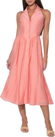 Adelyn Rae Mia Midi Shirtdress in Dusty Orange at Nordstrom, Size X-Large