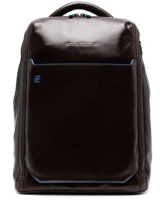 Piquadro Personaliseerbare laptop rugzak - Bruin