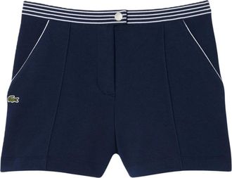 Lacoste Piqu&eacute; Shorts - Dames - Tenniskleding - Blauw - M - Katoen - Fitness