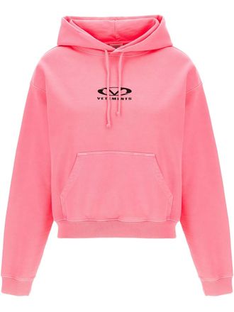 VETEMENTS logo-print hoodie - Pink