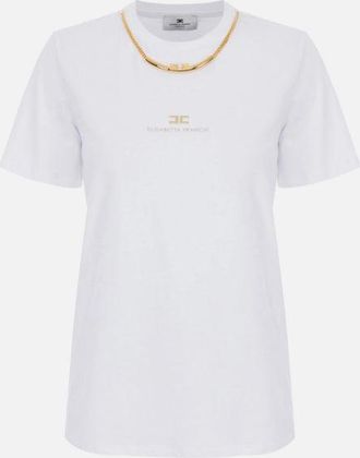 Elisabetta Franchi T Shirt With Necklace