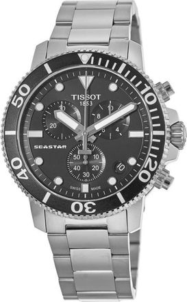 Tissot Seastar 1000 Chronograph Black Dial Stainless Steel Mens Watch T120.417.11.051.00