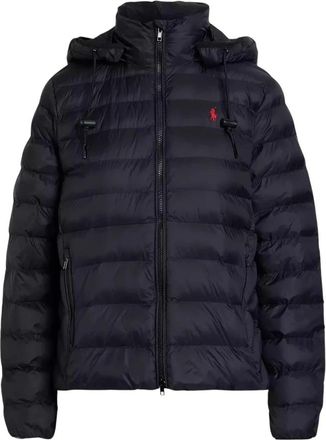Ralph Lauren Gewatteerde jas met capuchon - Dames - Winterjassen - Zwart - M - Jassen