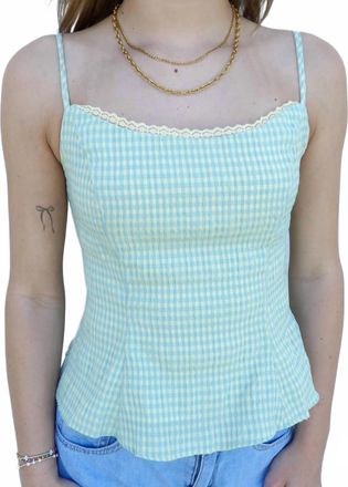 Olivaceous The Limoncello Top In Light Blue Multi