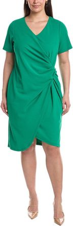 Tahari by ASL Plus Crepe Tucked Mini Dress