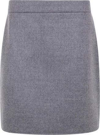 Max Mara MXS Acinoso Wol Minirok - Dames - Korte rokken - Grijs - 2XS - Wol - Rokken