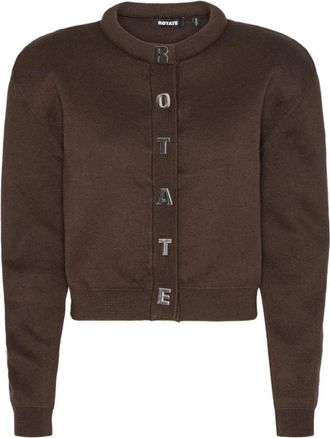 Rotate Rotate Truien - Dames - Vesten - Bruin - M - Nylon - Truien & Vesten