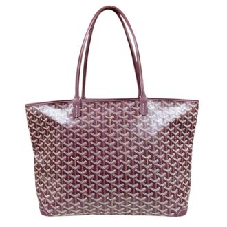 Goyard Burgundy Purple Coated Canvas Tote Bag (Pre-Owned)