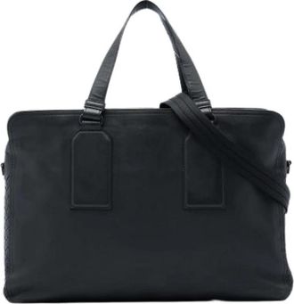 Bottega Veneta Pre-owned Business Bag - Heren - Vintage Tassen - Zwart - ONE Size - Leer - Vintage