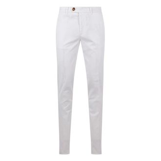 Brunello Cucinelli Brunello Cucinelli, Chinos, male, White, Size: 2XL Comfort Gabardine Trousers