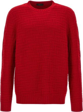 Prada Hombre, Jerseys, Rojo, Talla: L