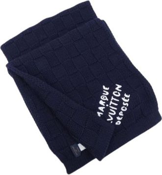 Louis Vuitton Pre-owned Scarves, unisex, Blue, Size: ONE SIZE Pre-owned Stole