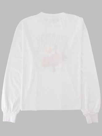 Ganni Strawberry Print Organic Cotton T-Shirt - White