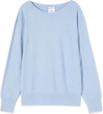 Oltre Dames, Truien, Blauw, Maat: L/Xl Poliester
