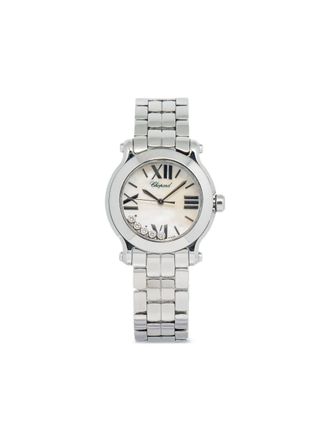 Chopard Happy Sport 30mm - women - stainless steel - One Size - White