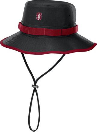 Nike Stanford Sideline Apex Boonie Nike Mens Dri-FIT College Bucket Hat in Black | NC1B090NSDN-Q2W