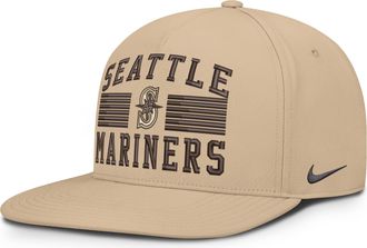 Nike Seattle Mariners Pro Nike Mens AeroBill MLB Adjustable Hat in Brown | NB510GT5MVR-QTH