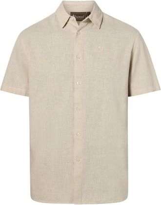 Pinewood V&auml;rnamo Hemp Mix S/S Shirt Hemd f&uuml;r Herren | beige