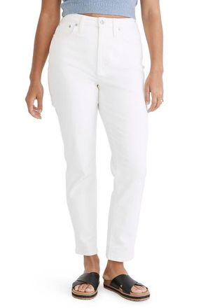 Madewell The Curvy Perfect Vintage Jeans in Tile White at Nordstrom, Size 24P