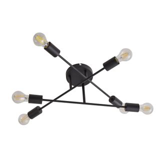 Lindby L&aacute;mpara De Techo estar En Negro Metal - Lindby