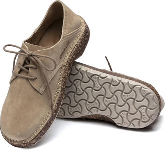 Birkenstock Womens Gary Lace Up Shoe In Sand