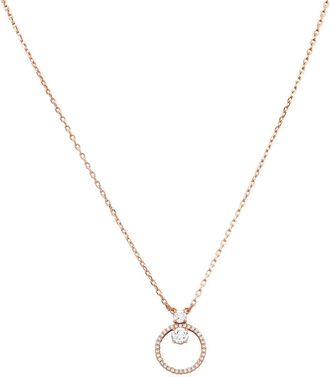 Swarovski Constella Pendant Cz Rose Gold Shiny White