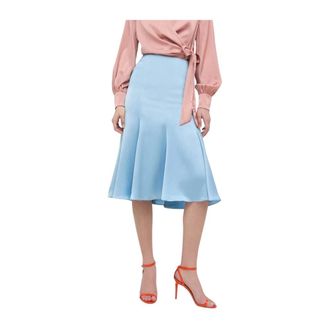 Trussardi Dames, Rokken, Blauw, Maat: L Poliester