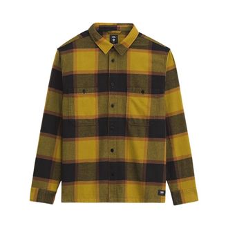 Vans Larkspur Plaid Flanellen Overhemd - Heren - Casual Overhemden - Groen - S - Katoen - Overhemden