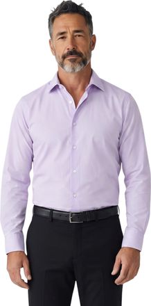 TruClothing Mens Lilac Double Cuff Oxford Shirt Formal Dress Shirt - Oxford