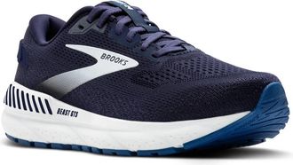Brooks Mens Beast Gts 24 Running Shoes In Peacoat/true Navy/white