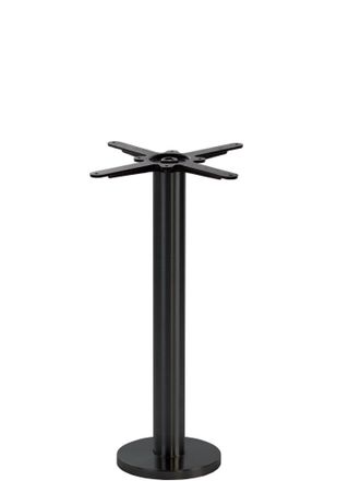 Netfurniture Black Round Floor Fixed Table Base - Height - 730 Mm