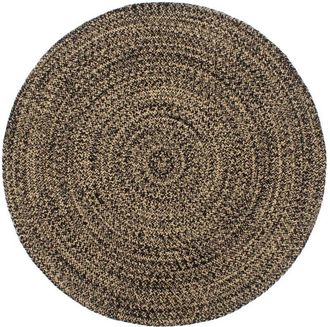 vidaXL Alfombra Hecha A Mano De Yute Marr&oacute;n Y Negro 180 Cm Vidaxl