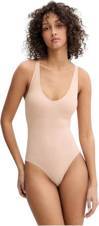 Chantelle Smooth Comfort Sculpting Bodysuit - Dames - Bodies - Beige - M - Katoen - Tops