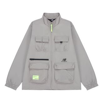 New Balance Casual Sports Stand Collar Woven Jacket Gray AMJ21368-MHD