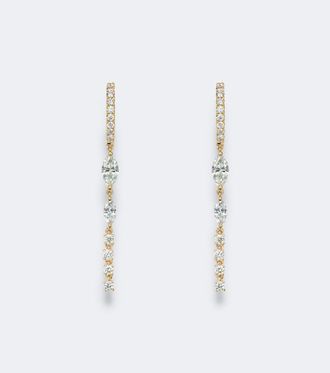 Anita Ko Pendientes Olympia de oro de 18 ct con diamantes