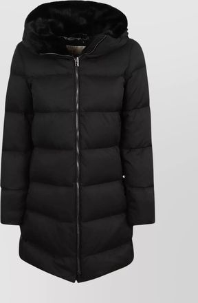 Herno a-shape with front pockets and hooded