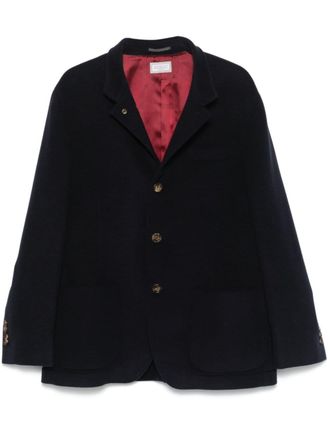 Brunello Cucinelli cashmere jacket - men - Cashmere/Cupro/Cotton - L - Blue