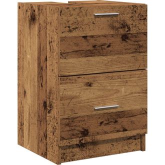 vidaXL Gabinete De Fregadero Madera Envejecida 40x37x59 Cm Mdf Vidaxl