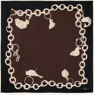 Jacquemus Chain-print Silk Scarves