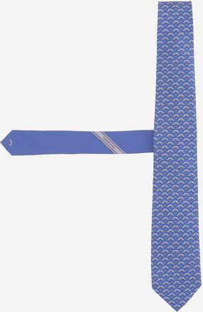 Ferragamo zijden stropdas met patroonontwerp