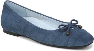 Vionic Klara Cap Toe Ballet Flat in Dark Denim at Nordstrom, Size 8.5