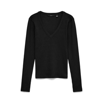 Vero Moda T-shirt met lange mouwen en V-hals