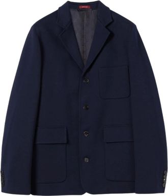 Gucci Single-Breasted Jacket - male - Gucci - Blazers - Blue - XL - Jackets