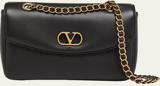 Valentino Garavani Medium Leather VLogo Shoulder Bag