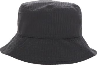 Moschino Logo Bucket Hat - Heren - Hoeden - Zwart - S - Katoen - Accessoires